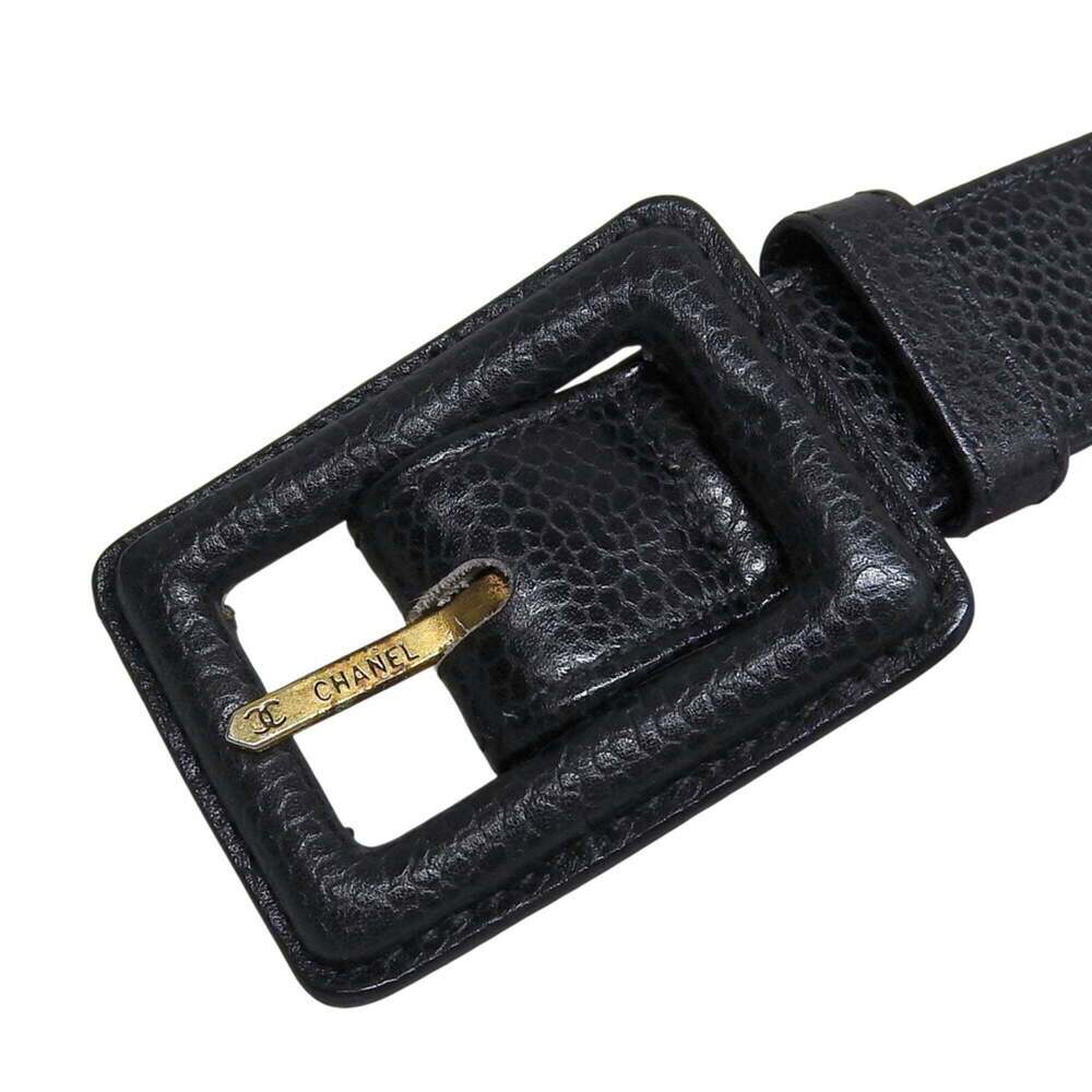 CHANEL Black Caviar Leather Logo Fanny Pack - Picture 7 of 8